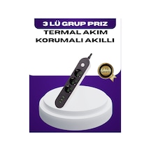 Usb Yuvalı Anahtarlı Üçlü Priz 2 Metre Kablolu