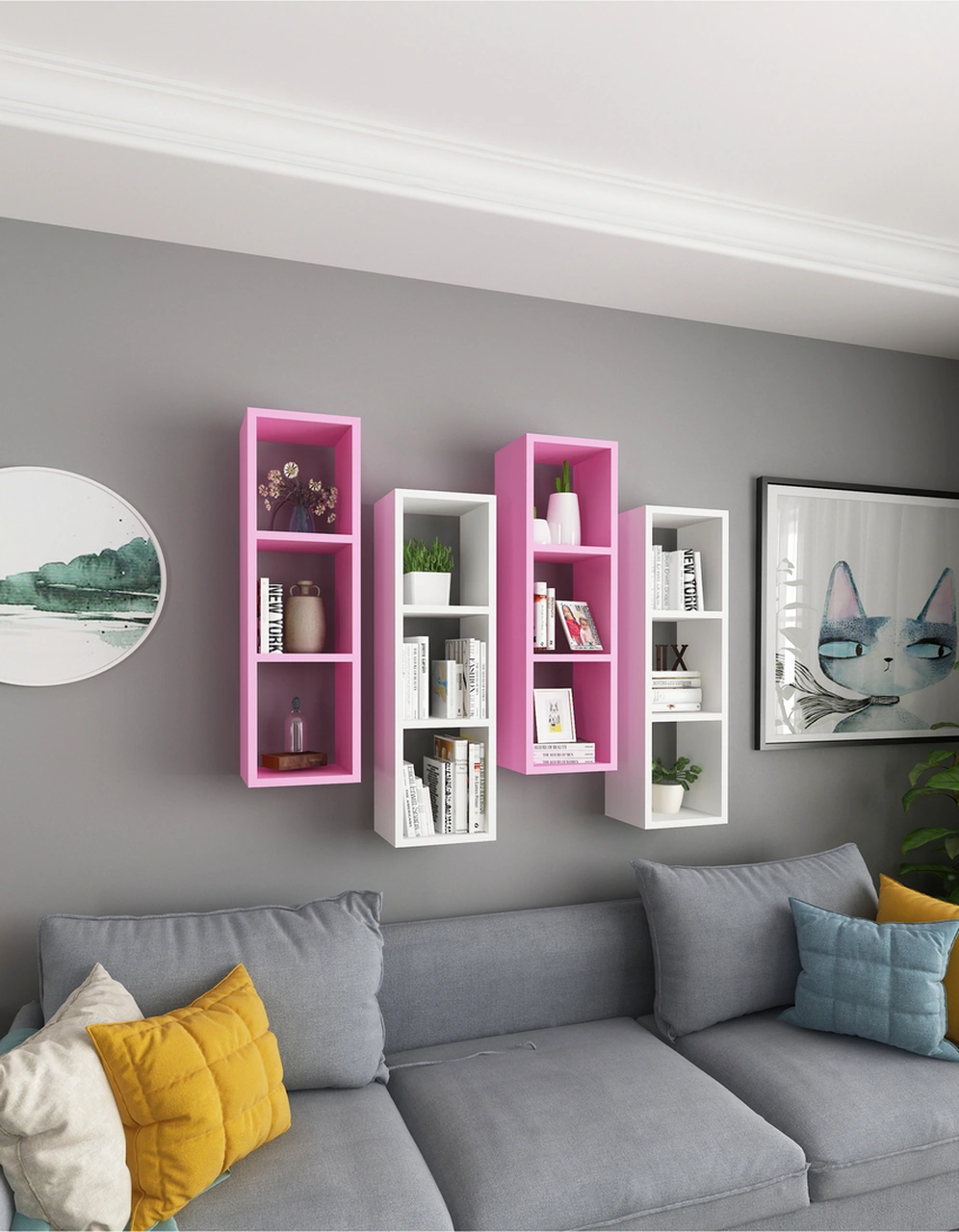 Beyaz - Pembe