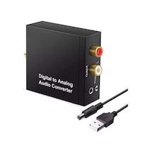 5057 Dijital To Analog Optik Ses Tos Çevirici Dönüştürücü Adaptör, 3.5mm