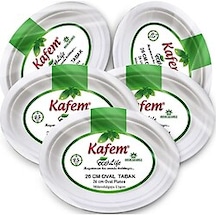 Ambalaj Marketim Ekolojik Oval Karton Tabak 26 Cm 25 Adet