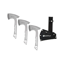 Smith & Wesson Hawkeye Fırlatma Eksenleri, 10 İnç Tam Tang Paslanmaz Çelik Tasarım, Şişe Açacağı Ve Rekreasyon Ve Rekabet İçin Naylon Kılıf, 3'lü Paket