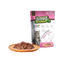 Jungle Tavuklu Pouch Yavru Kedi Konservesi 85 G