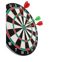 Mey İthalat 15 İnç Dart Tahtası Seti Dayanıklı Yapı 4 Metal Dart Oku