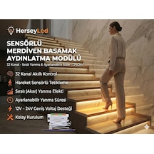 Sensörlü Merdiven Basamak Aydınlatma 32 Kanal Diğer