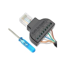 Rj45 To Screw Terminal Vidalı Klemens Çevirici