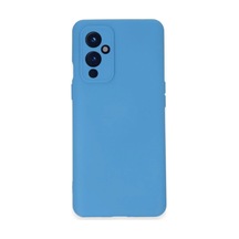 One Plus 9 Kılıf Nano İçi Kadife Silikon - Mavi 0.2M-Çok Renkli