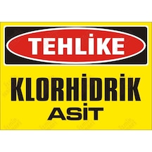 Tehlike Klorhidrik Asit Levhası