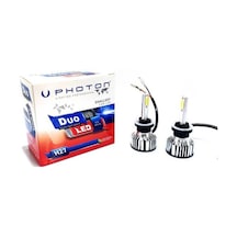 Photon 12v H27 Duo Cob Led Xenon Far Ampul Seti 880 6000k 6000