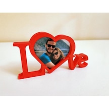 Love - Aşk Çerçeve - Mini Fotoğraf Çerçevesi - Sevgililergünü