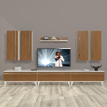 Decoraktiv Eko 8d Mdf Retro Tv Ünitesi Tv Sehpası Beyaz - Ceviz