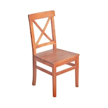 Çamlarmobilya Çeşme Ahşap X Sandalye | Ceviz