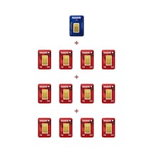 Nadir Gold 24 Ayar 14,5 Gram Külçe Altın 1 Adet 2,5 Gram Külçe Altın + 12 Adet 1 Gram Külçe Altın