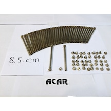 8.5 CM Dosya Klasör Menü Kartela Vidası Sarı Paket Içeriği 100 Ad