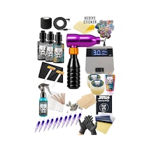 Cheyenne Spirit Purple-black Rotary Dövme Makinesi Seti Başlangıç Dövme Seti Makine Teşhirdir