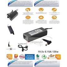 Msi Uyumlu Ge70 Ms-1759 Adaptör Şarj Cihazı 19.5V 6.15A Şarj Al