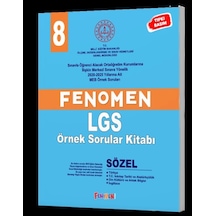 Fenomen Yayınları 8.sınınf Lgs Meb Sözel Örnek Sorular