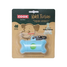 Mavi Renk Evcil Hayvan Kaka Torbası Taşıma Aparatı Ve İçinde Yedeği 30lu