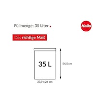 0840 111 Büyük Formatlı Abfallbox Big-box 40 Swing, Paslanmaz Çelik
