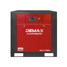 Demax 15 Hp İnventörlü Vidalı Hava Kompresörü Tek Makine