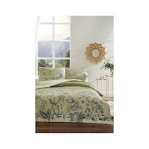 Lilabio Özdilek Antique Garden Tek Kişilik Soft Life Saten Nevresim Takımı Yeşil