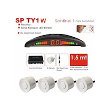 Oto Park Sensörü Led Ekranlı Türkçe Ses İkazlı Beyaz Renk 22 Mm