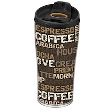 440 Cc Desenli Konik Kahve Bardağı-yazılı Coffee
