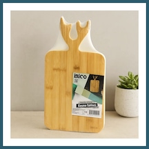 Bezos Bambu Kesim Panosu Kulplu 20x38 Cm Ob Çok Renkli