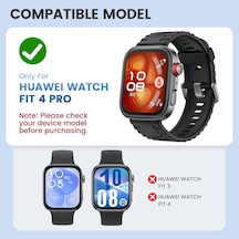 Change-case Huawei Watch Fit 4 Pro İçin 2 Si 1 Arada Sert Polikarbonat Kasa Koruyucu Dokunma Ve Netliği Etkilemeyen Darbelere Ve Çizilmeye Karşı Fit 4 Pro Ekran Koruyucu Kılıfı Siyah Çok Renkli
