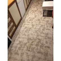 Aksu Jel Tabanlı Kaymaz Halı Ve Yolluk Taşlı Latte Sarı Kahve