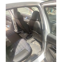 Fiat Linea Arka Sırt Arka Oturma Tek Parça Model Antrasit Bayb Face Siyah Deri Karışımı Gri Ip