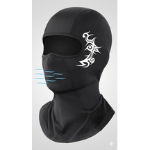 Flex Premium Reflektörlü Siyah Kar Maskesi Model 218 Balaklava Balaclava Motorsiklet Scooter Bisiklet Spor