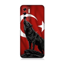 Reeder P13 Blue 2022 Uyumlu Ay Yıldızlı Uluyan Kurt Desenli Silikon Kılıf Çok Renkli