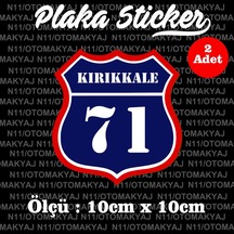 71 Kırıkkale İl Şehir Plaka Sticker Futbol Spor Kulüb