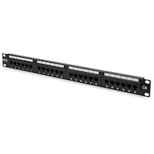 Digitus Cat 6, E Sınıfı Patch Panel, Zırhsız Unshielded , Siyah Renk&lt Br&gt Digitus Cat 6, Class E Patch Panel, Unshielded, Black-70060