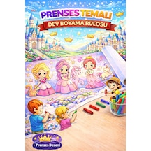 Güzel Prensesleri Boyuyorum 5 Metre Dev Boyama Rulosu