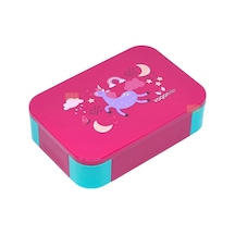 Vagonlife Bento 900ml Lunchbox Tek Katlı 2 Bölmeli Pp Plastik Çocuk Sefer Tası Yemek Kutusu Pembe