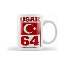 64 Uşak Kupa Bardak Porselen Karışık