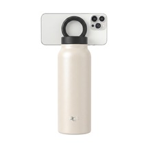 Bl10 Magpro Manyetik Telefon Tutuculu Çelik Termos, 710 Ml 24 Oz Vakumlu Çift Katman Matara, Magsafe Uyumlu 360 Dönebilen Pipetli Kapak, 24 Saat Soğuk / 12 Saat Sıcak Tutucu Beyaz