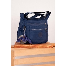 Kadın Lacivert Klinkir Omuz Çantası