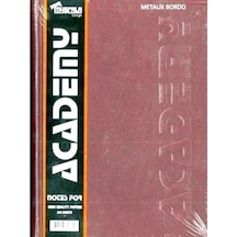 Defter 300 Yaprak Ciltli 20x28 Sert Kapak Çizgisiz Düz Özkan Metalik Bordo
