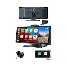 Belirtilmemiş Android Ve İos Uyumlu Ön Arka Çift Kameralı Araç Ekranı Dokunmatik Carplay