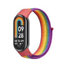 Novstrap Xiaomi Mi Band 8 - Mi Band 9 İle Uyumlu Kordon Hasır Spor Dokuma Kumaş Kordon Kayış