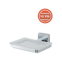 Çelik Banyo Paslanmaz Pirinç Tamay Montajlı Katı Sabunluk Krom