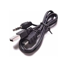 Müzik Kutusu Şarj Kablosu Usb Mini Erkek Usb 2.0 5 Pin 3.5Mm