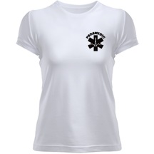 112 Acil Sağlık Paramedıc Paramedik Siyah Ambulans Kadın Tişört (525434210)
