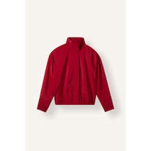Defacto Dik Yaka Astarlı Beli Lastikli Bengalin Blazer Ceket J0013ax26aubr183 Bordo-br183