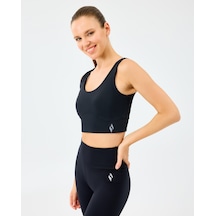 Skechers W U Neck Bra Kadın Siyah Sporcu Sütyeni S2520006-3817 Siyah