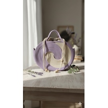 Loom Collection Sonsuzluk Çantası Krem - Lila