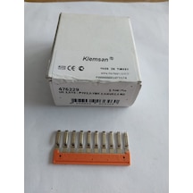 Klemsan 2,5mm2 pratik yay baskılı ray klemens için 10'lu üst köpr