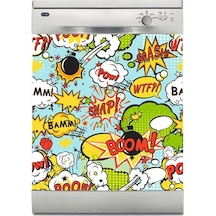 Bulaşık Makinesi Sticker Kaplama Beyaz Eşya Kaplama Bamm Bloom